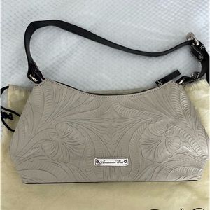 American West genuine leather shoulder bag